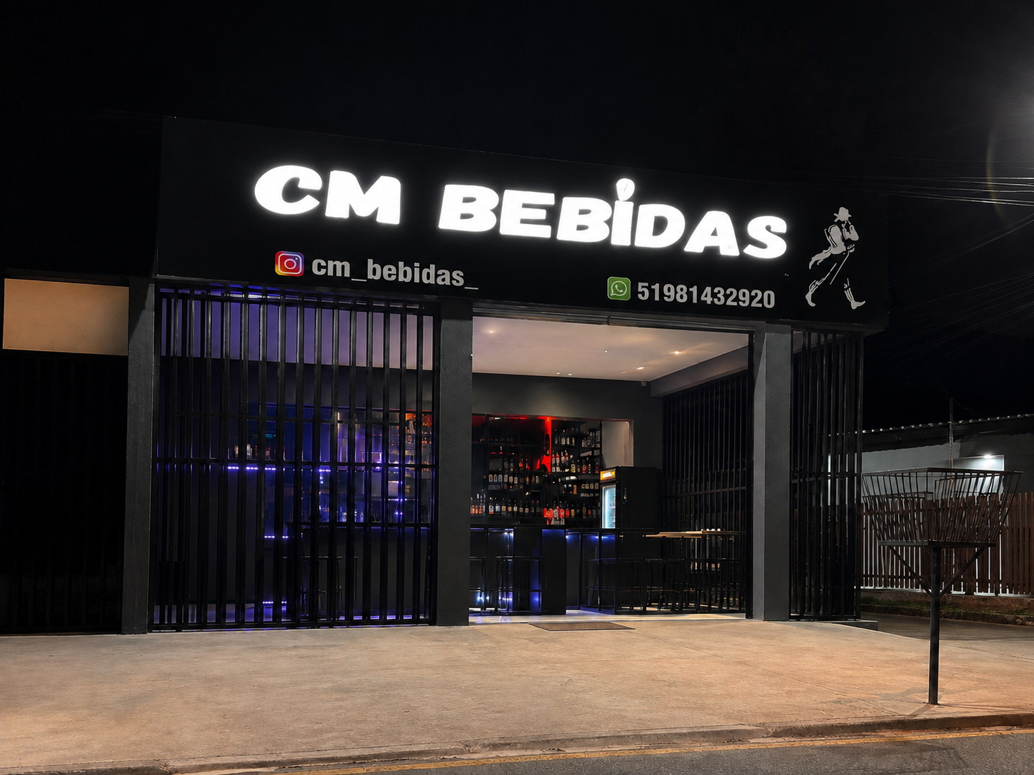 Fachada do CM Bebidas em Canoas