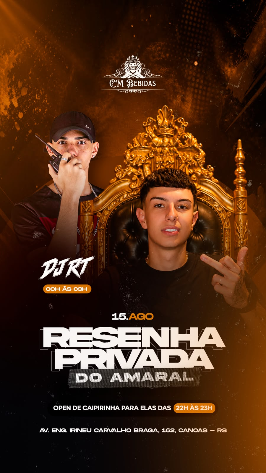 Resenha privada no CM Bebidas